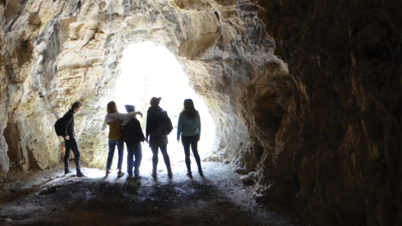 Klettern, Kanu, Höhle